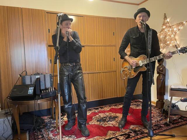 Holger "Hobo" Daub (li.) und Abi Wallenstein  | Foto: sra