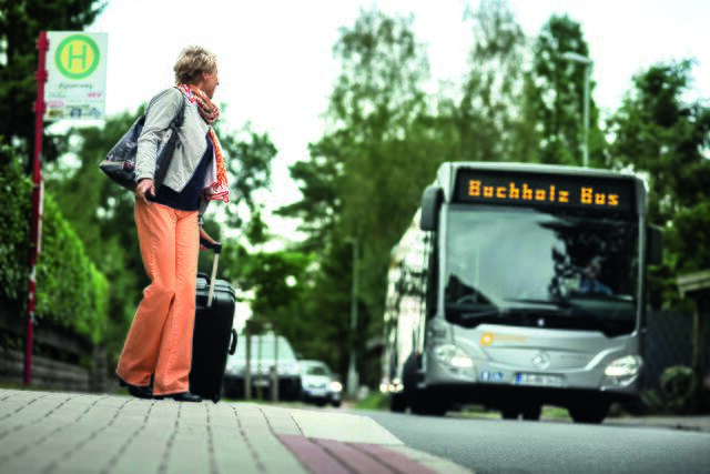 Der Buchholz Bus bringt die Passagiere in die Innenstadt, nach Dibbersen und ins Fachmarktzentrum | Foto: Buchholz Bus