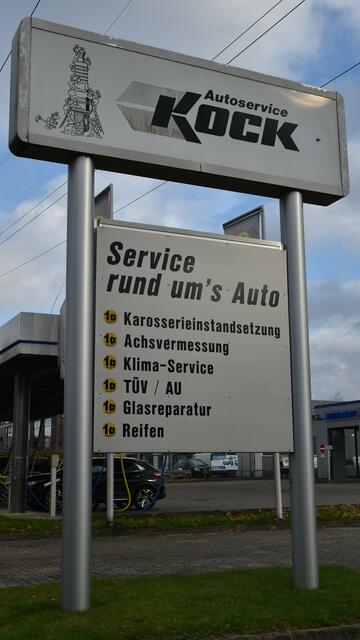 Dieses Schild informiert über den umfangreichen Service | Foto: Axel-Holger Haase