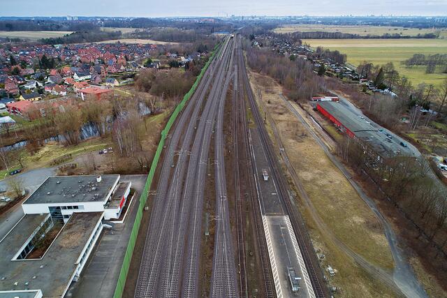 Visualisierung mit Blick von Meckelfeld aus nach Norden: Hier muss erst ausgebaut werden | Foto: vectorvision GbR
