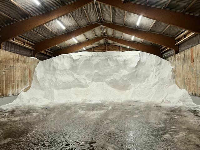 Das Salzlager am Standort Bliedersdorf fasst rund 800 Tonnen. | Foto: Landkreis Stade / Daniel Beneke