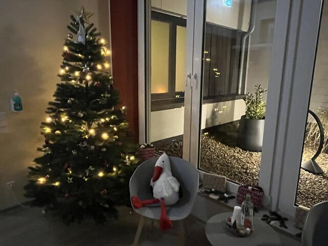 Der geschmückte Bereich auf der Wochenstation in Winsen | Foto: Krankenhaus Winsen