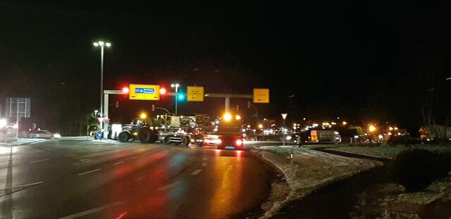 Blockade der Kreuzung B73/B74 | Foto: K.H.