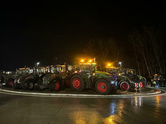 Blockade in Stelle  | Foto: thl 