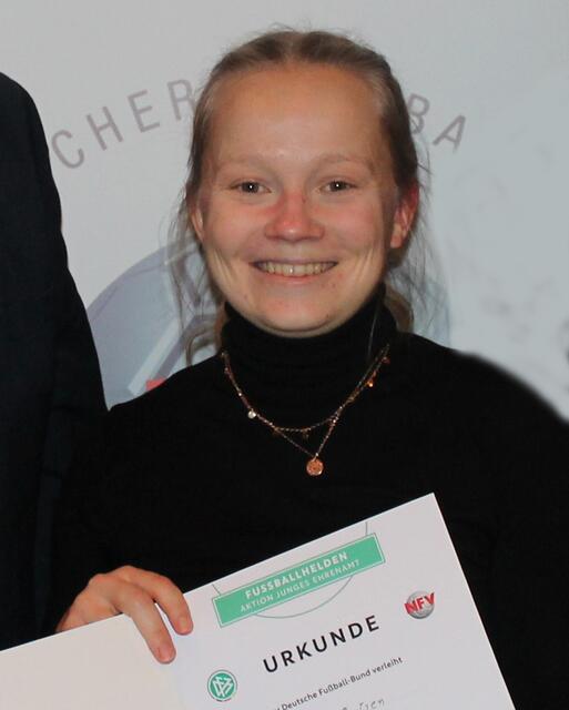 Katinka Oertzen wurde als „Fußballheldin“ ausgezeichnet | Foto: Yasemin Heigwer