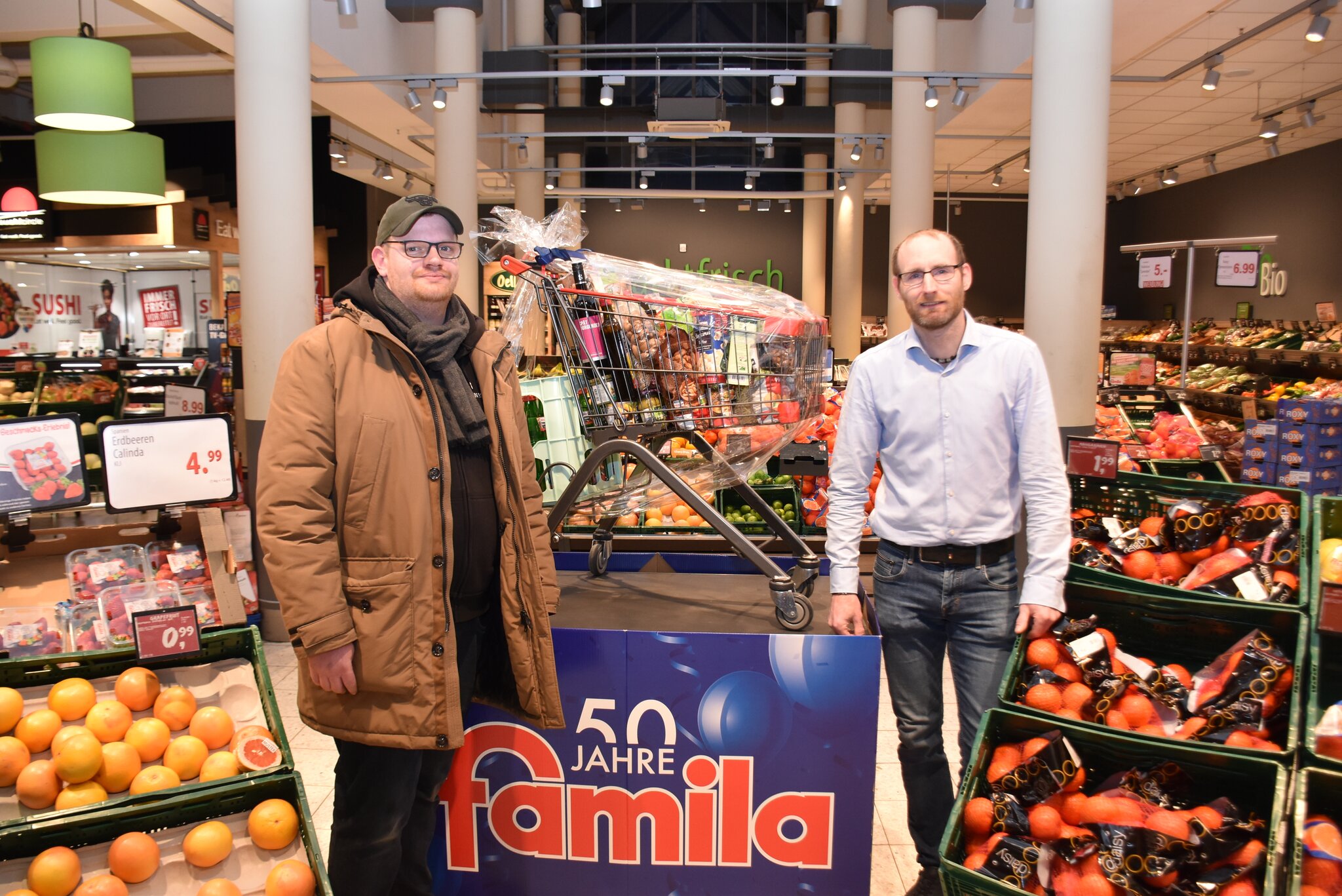 famila in Buchholz Golderner Einkaufswagen Kunde schätzte super