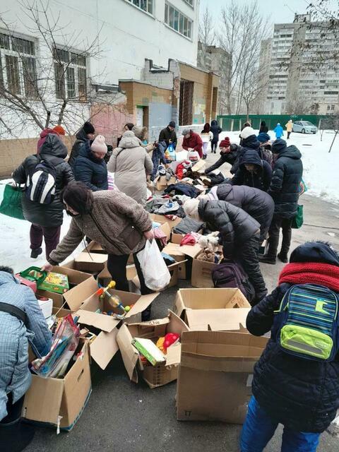 Über die Weihnachtsfeiertage hat Meikel Zabel unter anderem  Hilfsgüter nach Charkiv gebracht