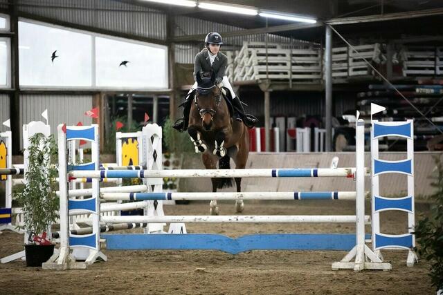  Lokalmatadorin Marie-Luise Giebel (RFS Sieversen) triumphierte zweimal in den Springprüfungen | Foto: Valerie Jenner