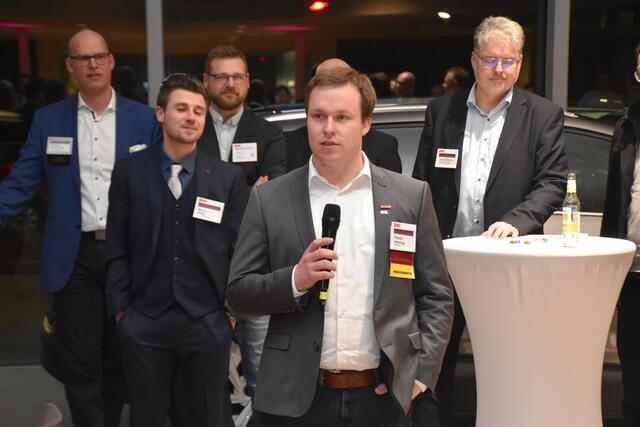 Pascal Henning stellte sein Unternehmen für Elektrik vor | Foto: Axel-Holger Haase
