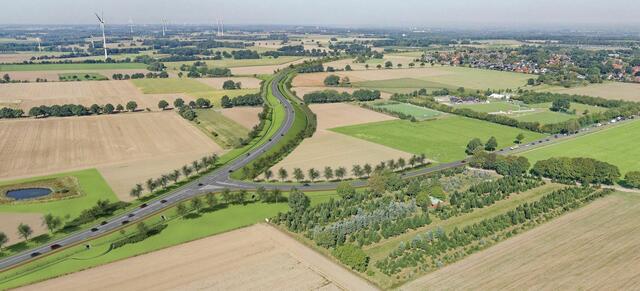 B3 Ortsumgehung Elstorf Anschlussstelle Elstorf-Süd | Foto: NLStBV 