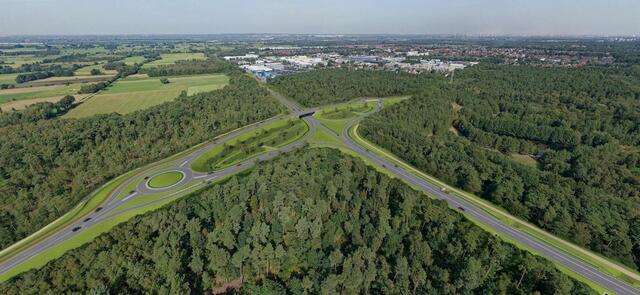 B3 Ortsumgehung Elstorf Anschlussstelle B73 Neu Wulmstorf | Foto: NLStBV 