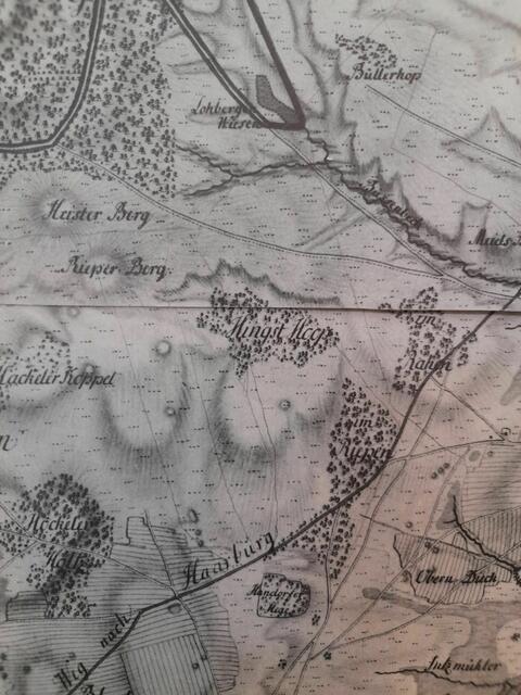 Eine alte Karte aus dem Besitz der Familie Kröger zeigt den Hingst Hoop | Foto: bim