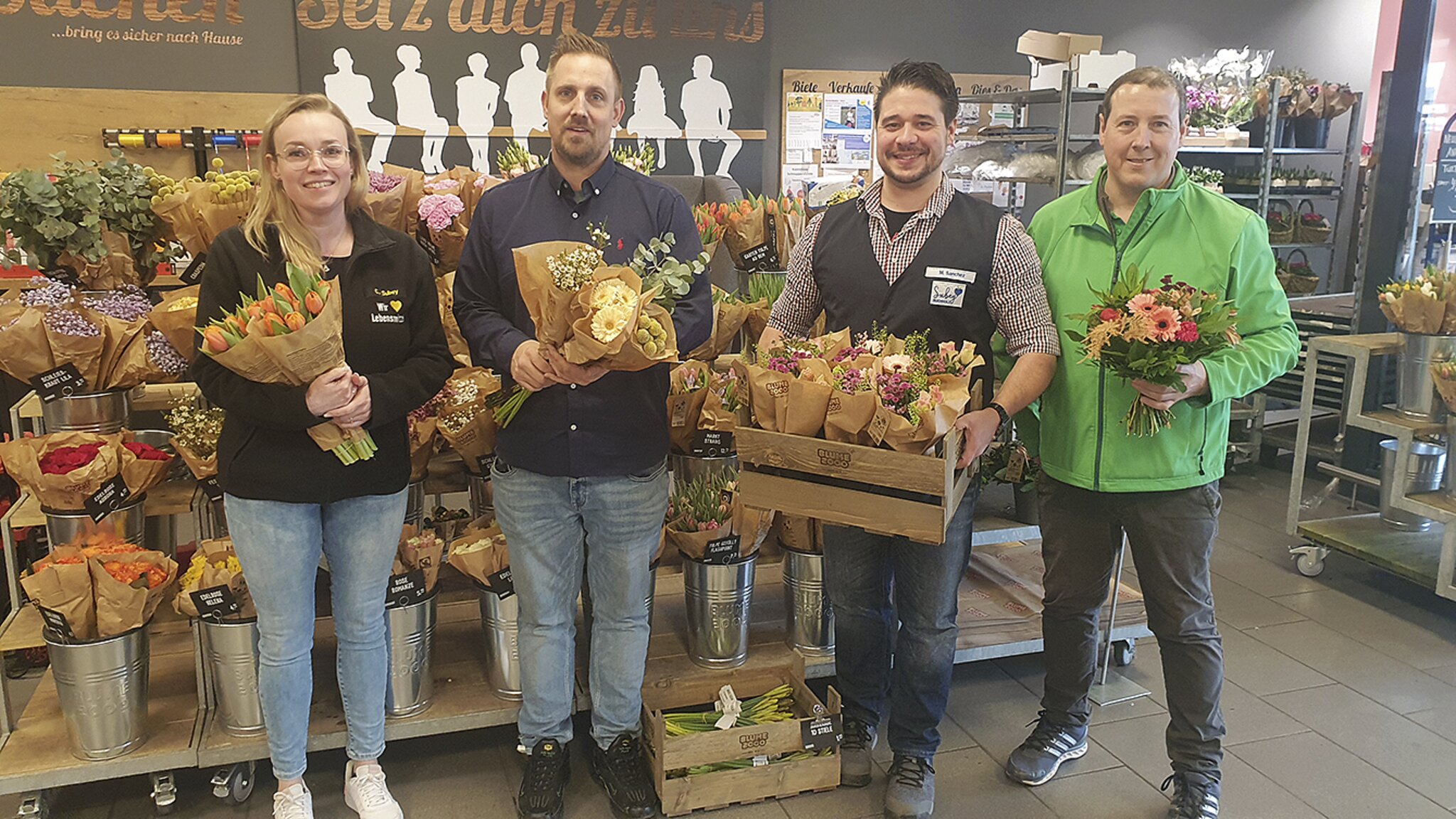 Edeka Markt Subey Blume 2.000 Schnittblumen und Topfpflanzen Buchholz