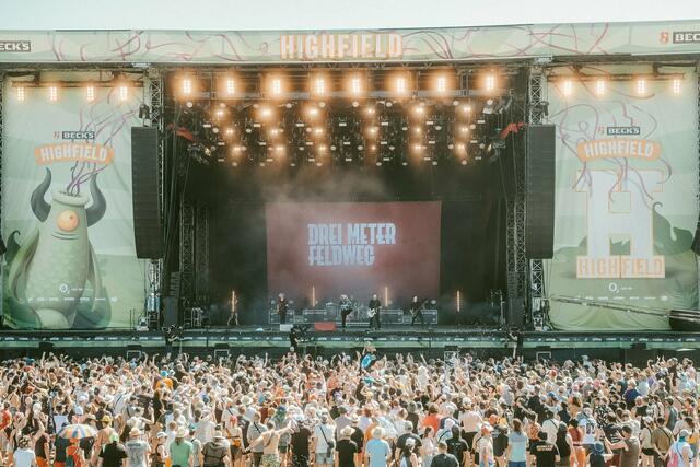 Im vergangenen Jahr begeisterten "Drei Meter Feldweg" Tausende Musikfans auf dem Highfield-Festival in Leipzig | Foto: Lutz Adorf