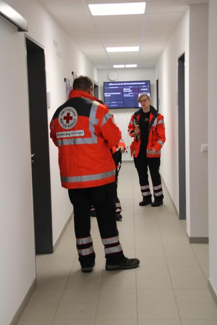 Der Gang zu den Umkleiden