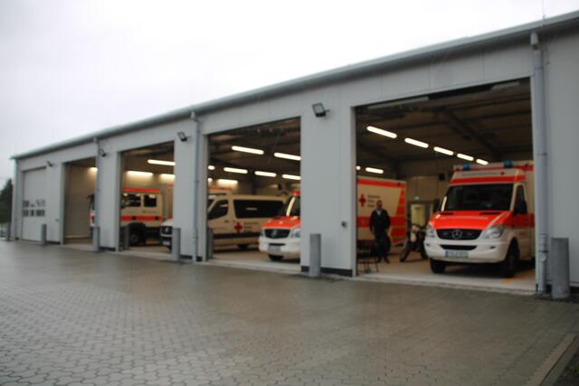 Die Fahrzeughalle
