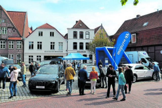 Die Autohäuser stellen ihre Fahrzeuge vor malerischer Kulisse aus Fotos: sc | Foto: sc/Wochenblatt