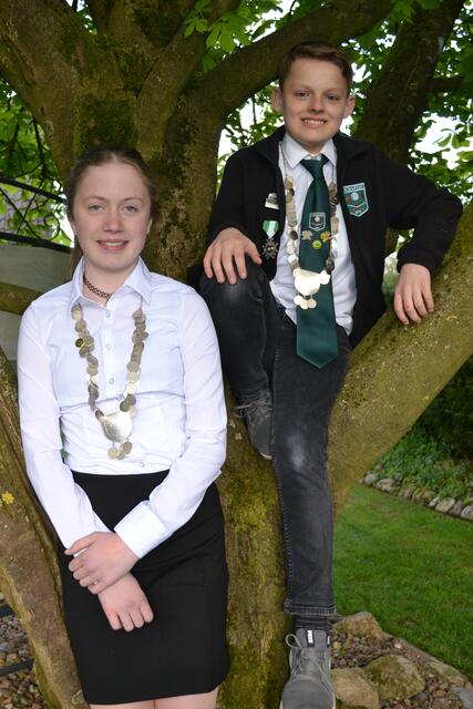 Kinderkönigin Alexia Kärger und Kinderkönig Till Niekerken  | Foto: bim