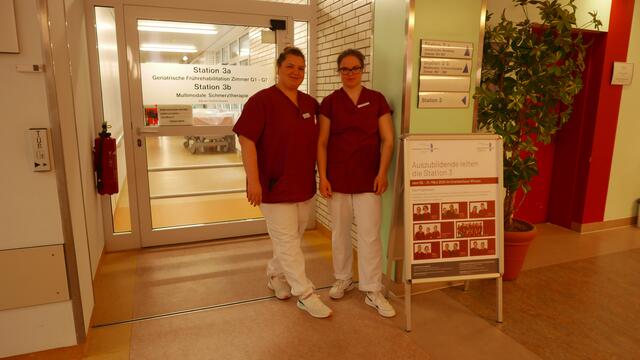 Die beiden Stationsleitungen auf Zeit: Corinna Korthues und Amelie Hinz | Foto: Krankenhäuser Buchholz und Winsen