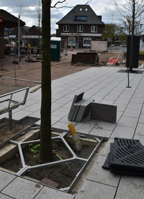 Die Bäume sind neu gepflanzt und das Pflaster gesetzt | Foto: Axel-Holger Haase