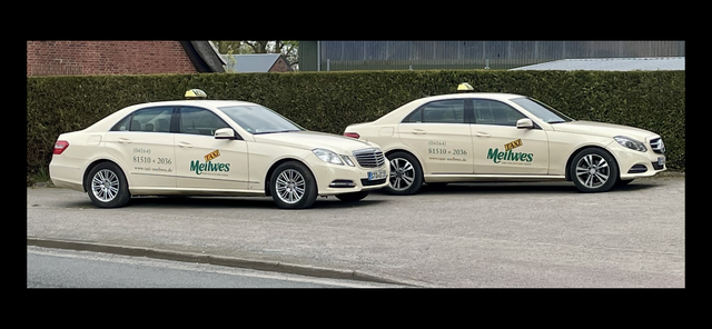 Auch das Harsefelder Taxiunternehmen Meilwes wäre von der Tankstellenschließung betroffen: Zwei Fahrzeuge aus der Flotte fahren mit CNG | Foto: Meilwes