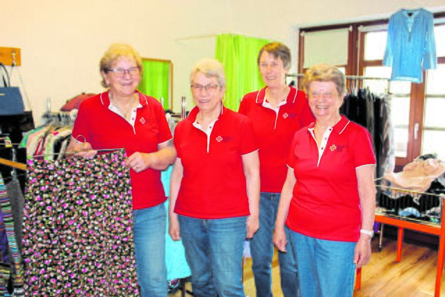 Fröhliches Team mit (v.li.): Heike Matthiesen, Ingrid Fritzsche, Waltraud Kupkowski und Brigitte Braun | Foto: sb