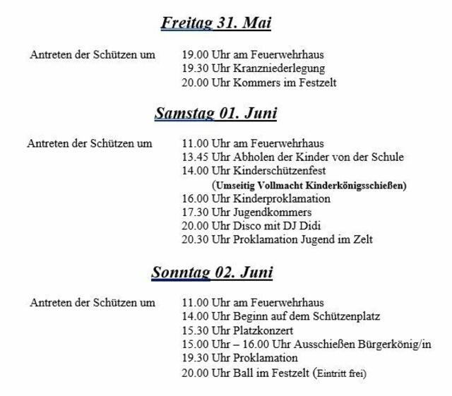 Das vollständige Programm | Foto: SV Otter