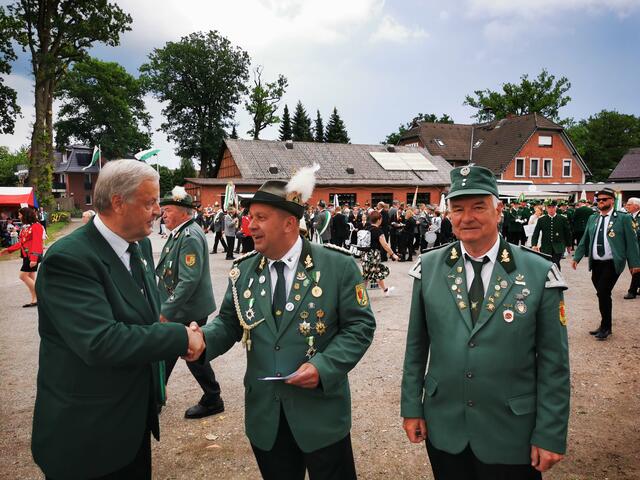 (v.li.) Wilfried Stresow, Joachim Gerth und Heinrich Kuhlmann | Foto: SV Todtglüsingen