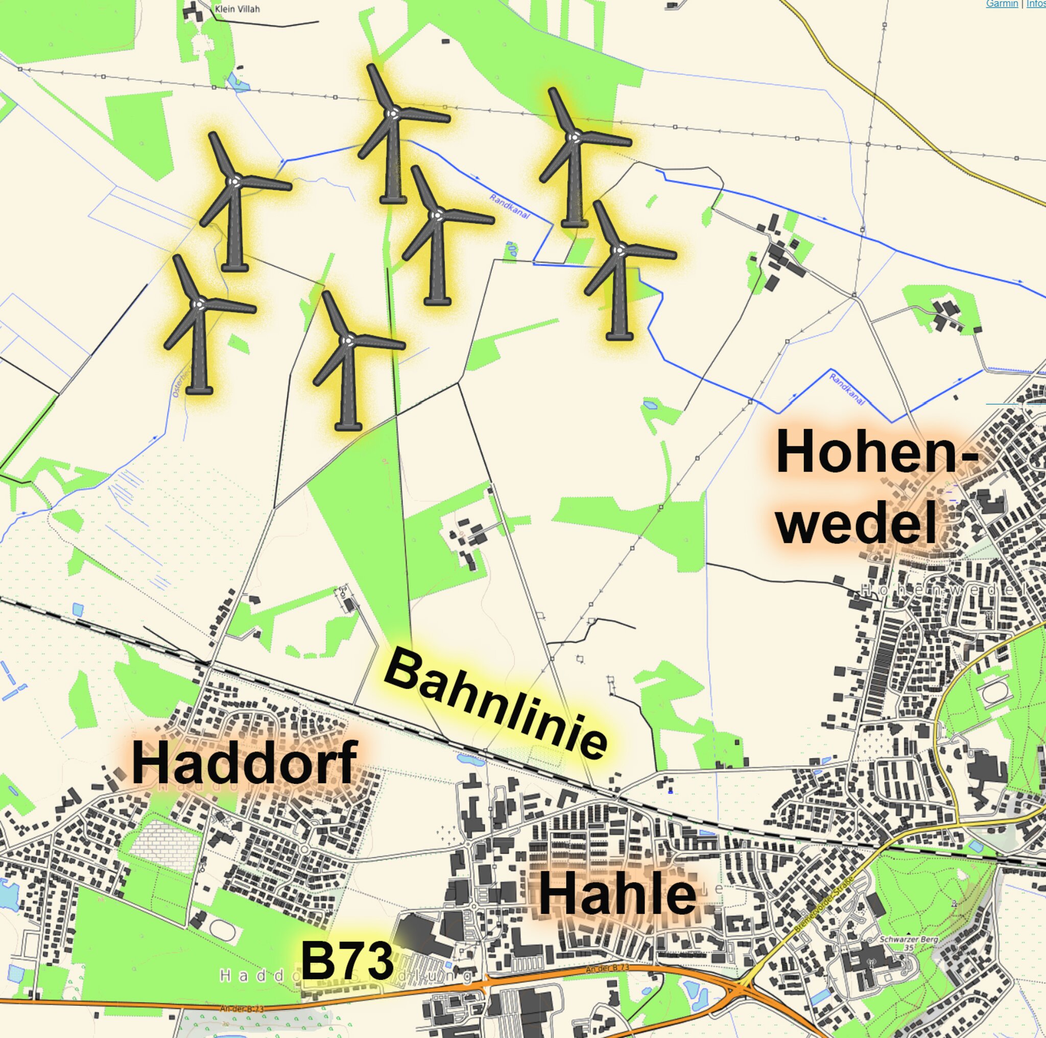 Bebauungsplan muss geändert werden: Sieben neue Windräder: Windpark in ...