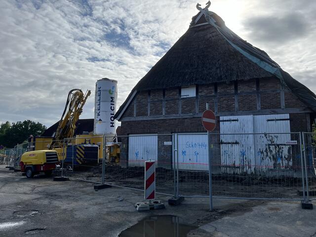 Die Baustelle von Harburg aus kommend Richtung Hittfeld Zentrum an der Jesteburger Straße | Foto: sra