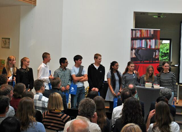 Schüler_innen der Halepaghen-Schule nach ihrem Auftritt | Foto: Hansestadt Buxtehude
