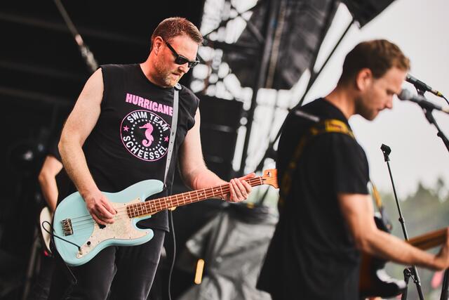 FKP Chef Stephan Thanscheidt und "sein" Hurricane Swim Team hatten wieder jede Menge Spaß und Gute Laune Songs im Gepäck | Foto: Julia Schwendner