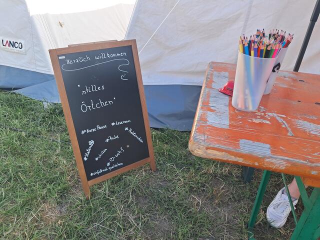 Das "stille Örtchen" für alle, die mal eine Pause vom Trubel im Zeltlager brauchten | Foto: Anika Werner