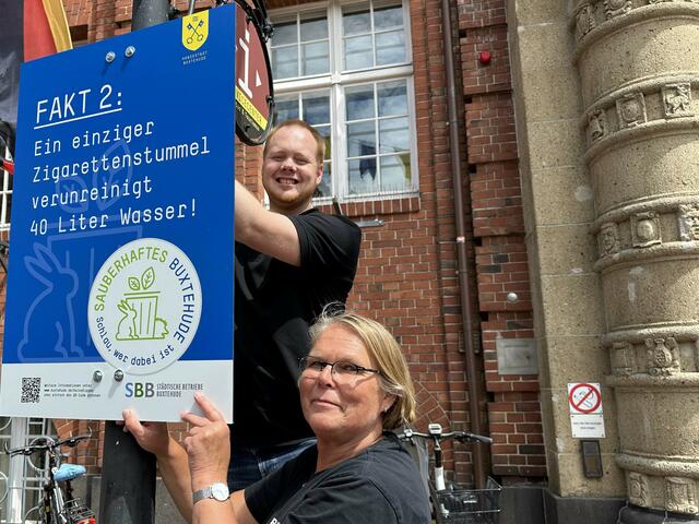 Hinweisschild vor dem Historischen Rathaus | Foto: Hansestadt Buxtehude