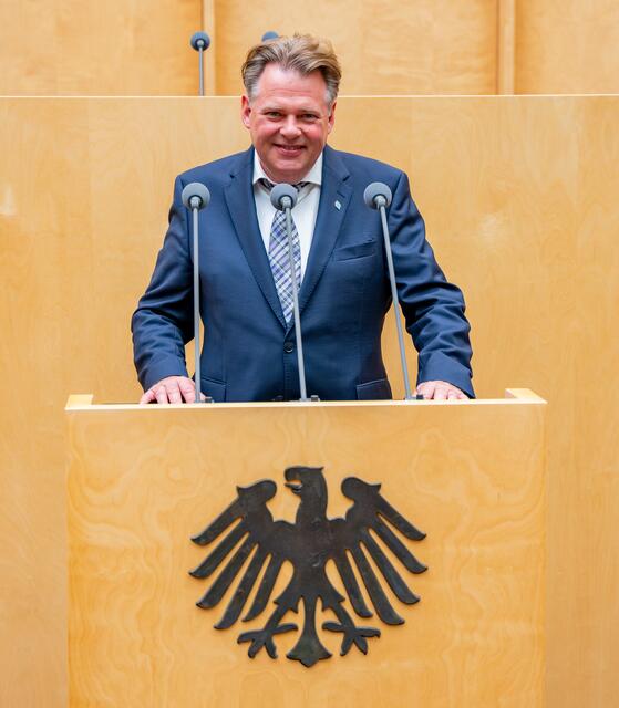 Dr. Hartmut Meyer bei der Diskussionsrunde im Bundesrat | Foto: ICSB 