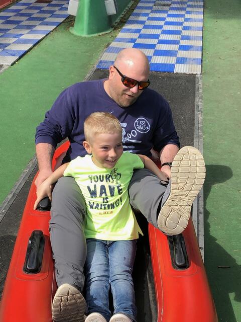 Gemeinsam mit seinem Sohn Mats Fiete genießt Alexander Ramm viele Freizeitaktivitäten | Foto: Brigitte Ramm