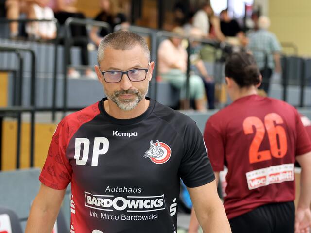Luchse-Trainer Dubravko Prelcec war phasenweise mit der Leistung seiner neuen Mannschaft schon sehr zufrieden | Foto: cc