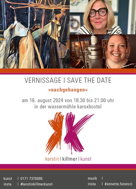 Der Flyer zur Vernissage in der Karoxbosteler Wassermühle | Foto: Kerstin Killmer