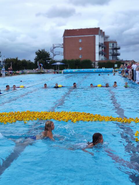 Welche Ente schwimmt am weitesten? | Foto: Förderverein Freibad Hollern-Twielenfleth e.V.