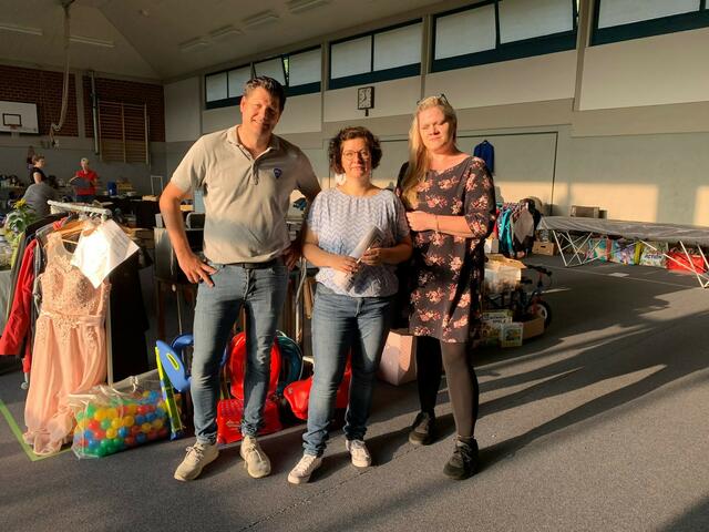 Das Organisationsteam des Stöckter Flohmarkts Hans-Christian Wedemann, Christine Glawe und Nicole Rogowski (v.l.n.r.)  | Foto: privat