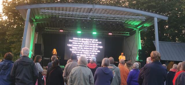 "Wake me up, before you go go ..." - das hatten viele Jesteburger noch im Kopf und sangen spontan mit | Foto: Carmen Otte