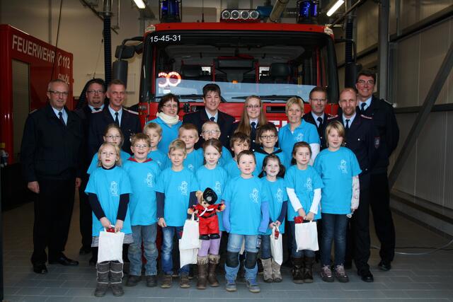 Die Kinderfeuerwehr Roydorf am Tag ihrer Gründung 2014 | Foto: Feuerwehr Roydorf
