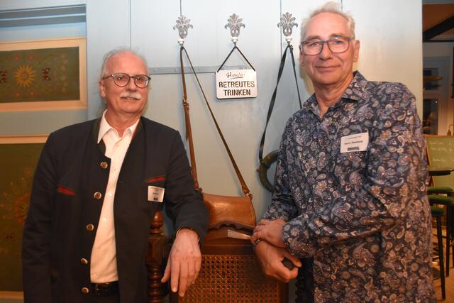 Immer für einen Spaß zu haben: Axel-Holger Haase (li., WOCHENBLATT-PR-Redaktionsleiter) und Henry Bielefeldt (1. Vorsitzender Gewerbeverein Rosengarten) | Foto: WOCHENBLATT