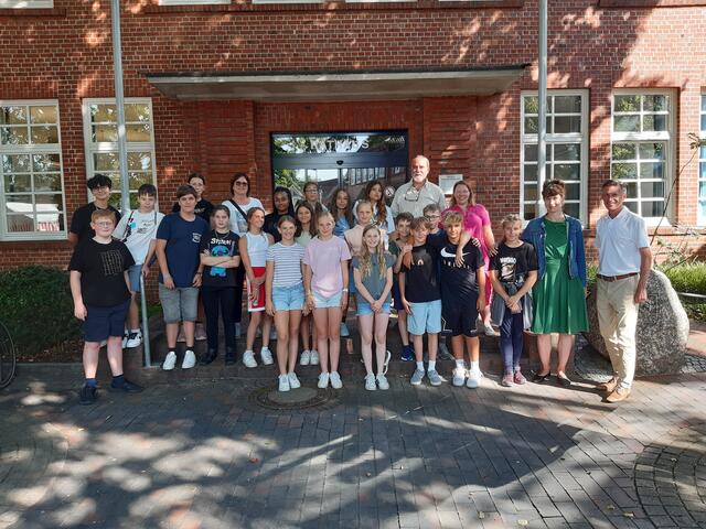 Die Austauschschüler aus Bologna waren zu Besuch in Buchholz | Foto: Stadt Buchholz