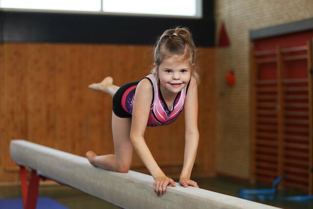 Amelie auf dem "Zitterbalken" | Foto: cc