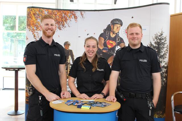 Der Stand der Polizei ist auf der Messe immer gut besucht | Foto: sb