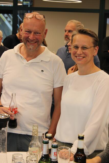 Hatte trotz Wahlniederlage gute Laune: Bianca Tacke, hier mit Ehemann Ingo | Foto: ce