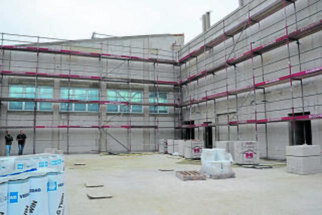 Blick in die neue Sporthalle der Grundschule Bliedersdorf-Nottensdorf
