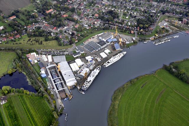 Luftaufnahme der Peters Werft | Foto: Peters Werft