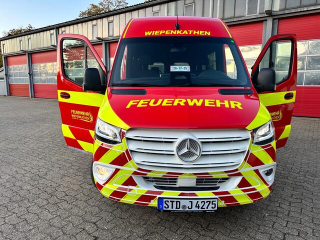 Der Mercedes Sprinter wird von einem kraftvollen 170-PS-Motor angetrieben. | Foto: Freiwillige Feuerwehr Wiepenkathen / Daniel Beneke